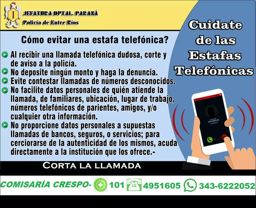 Afiche Estafa Crespo