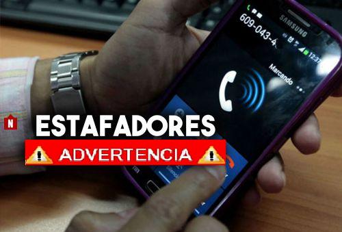 Estafa advertencia