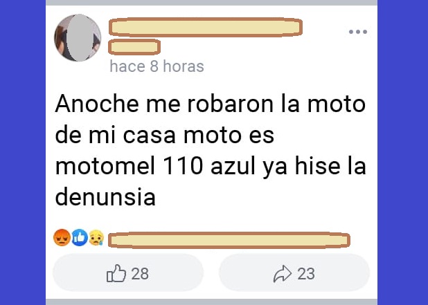 Posteo falso