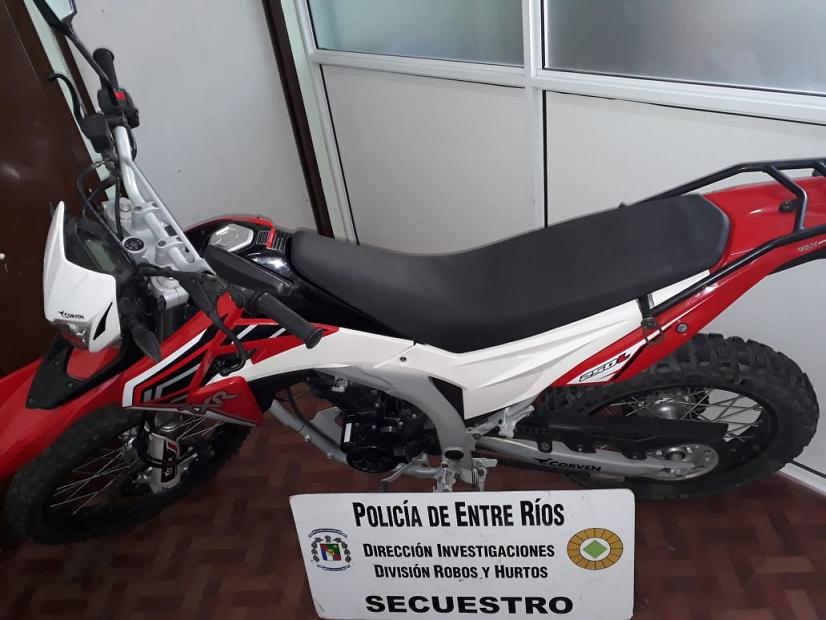 moto secuestrada