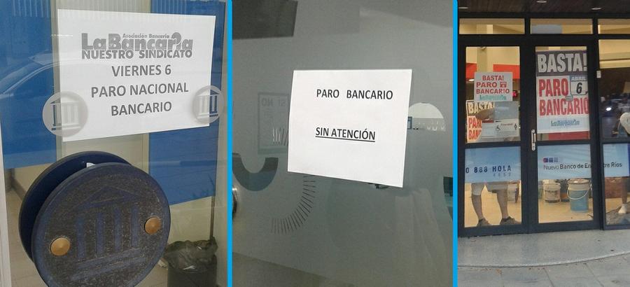 Paro bancario portada